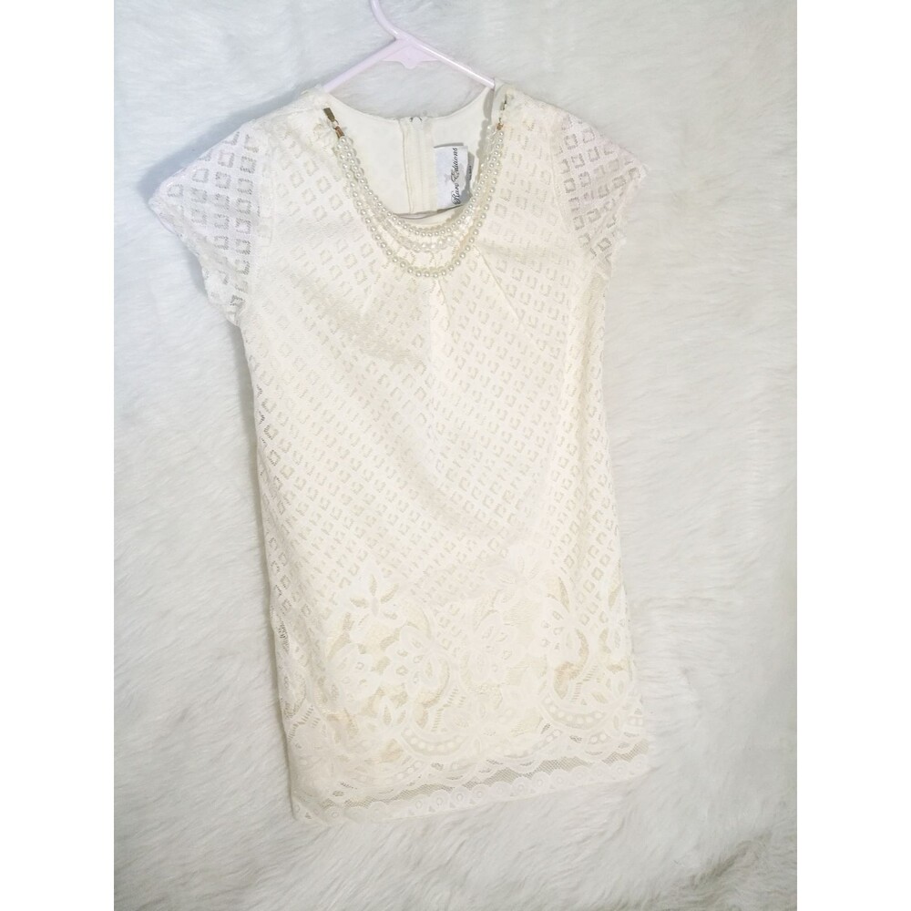 Rare editions ivory girl a-line dress 6X